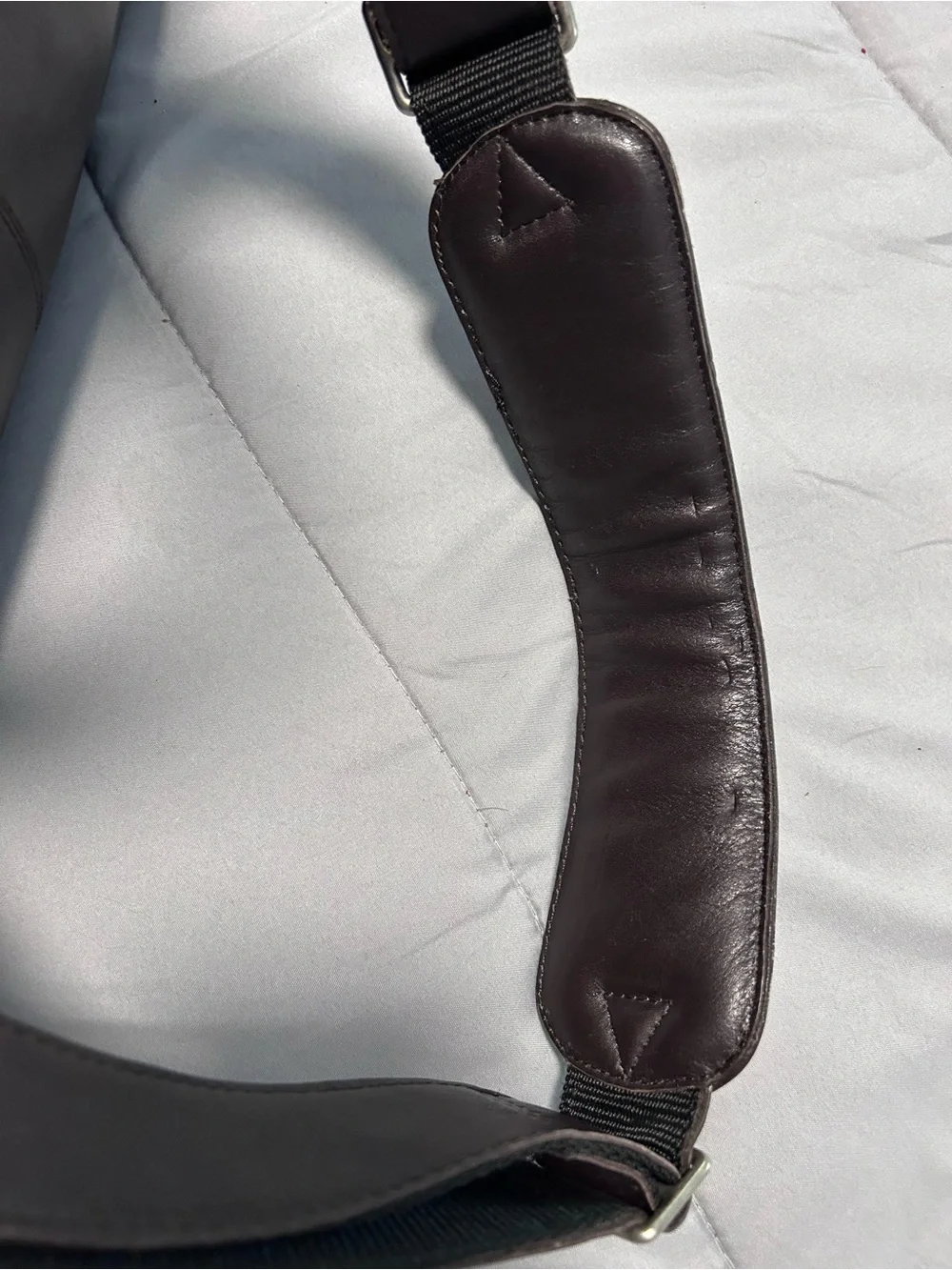 Latico Brown Faux Leather Briefcase Laptop Bag